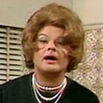 Benny as Fanny Craddock in Fun in the Kitchen with Johnny and Cranny Faddock