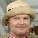 Benny as Amos Thripp in Percy Thrower Interviews Amos Thripp, Head Gardener
