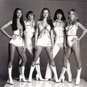 Love Machine Left to Right: Claire Lutter, Libby Roberts, Lorraine Doyle (Greening), Teresa Lucas and Jane Eve (Colthorpe).