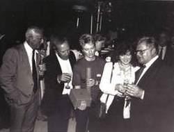 Left to Right: Unknown, Dennis Kirkland, Fizz Waters, Lorraine Doyle and Benny at an Awards Ceremony